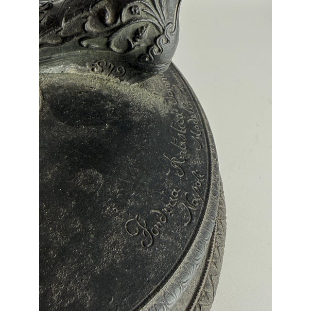 Signed Antique Grand Tour Bronze Model No. 72 Narcissus (Bacchus) Sculpture from Fonderia Artistica Sommer, Naples, 1890-1910 For Sale - Image 9 of 13