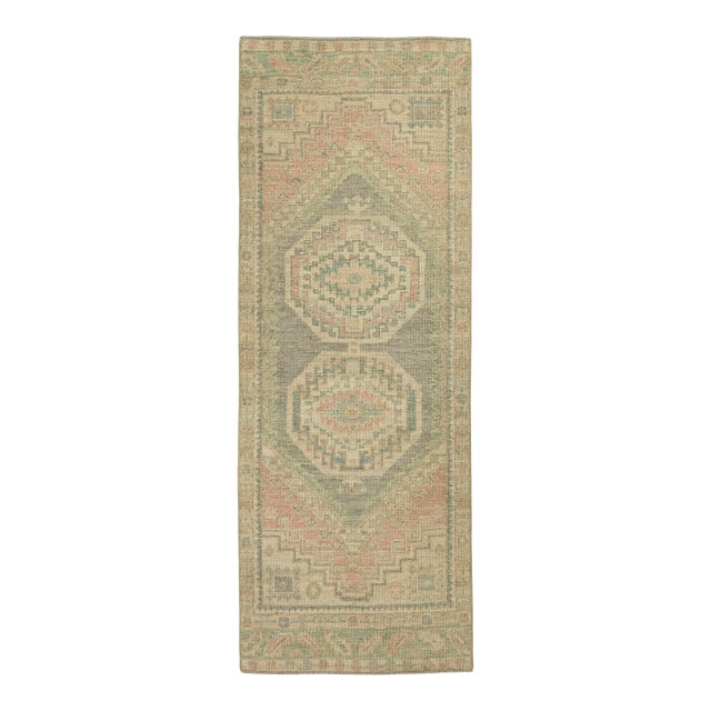 Turkish Oushak Rug 2'10" x 7'7" #20245 For Sale