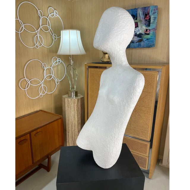 Set of 3 White Metal Circles Modern Abstract Wall Art Sculptures For Sale - Image 11 of 15