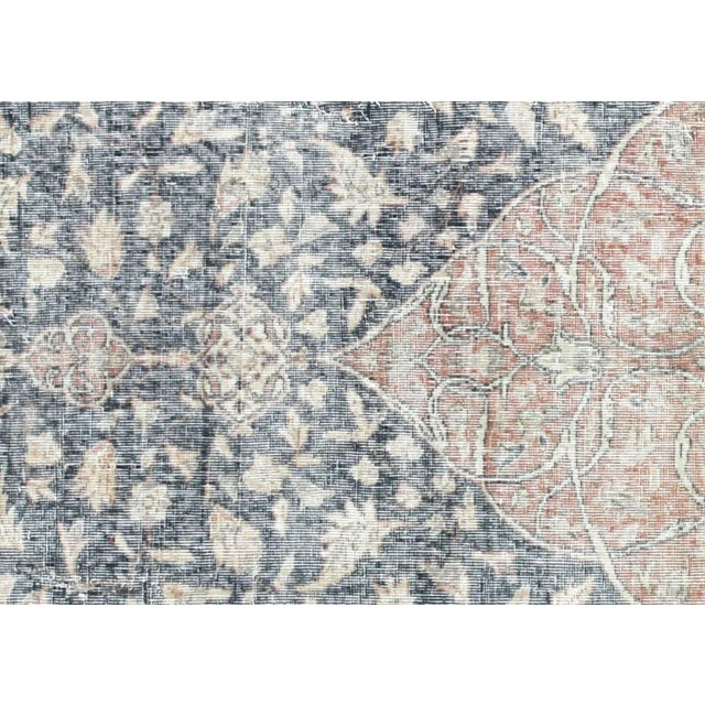 1960s Turkish Oushak Rug. Handwoven with wool on wool foundation in the Oushak region of Western Turkey. The Anatolian...