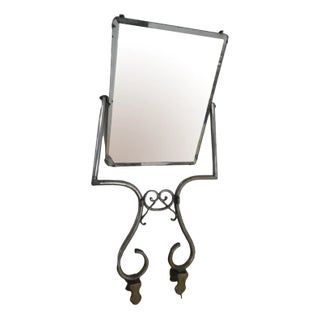 Mid-Century Iron Mirror, 1940s For Sale