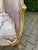1900s French Louis XVI Pink Damask Beech Settee – 1 Pc For Sale - Image 4 of 9
