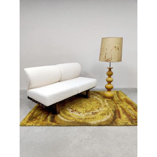 Vintage Swedish Psychedelic Rug, 1960s For Sale - Image 4 of 7