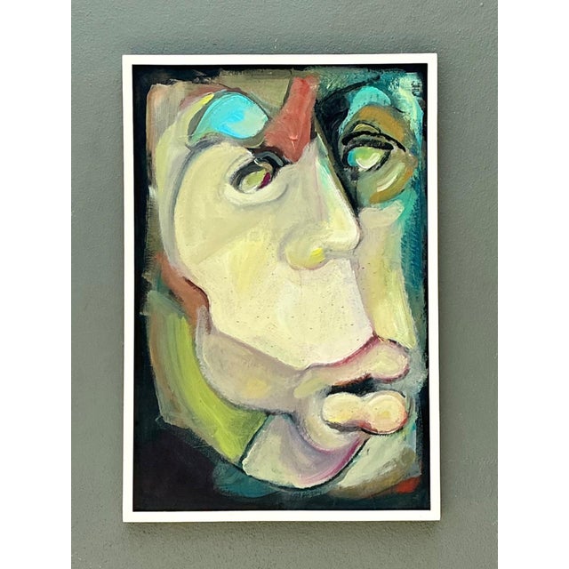 Mid-Century Modern Abstract Expressionist Oil Painting on Canvas For Sale - Image 3 of 18