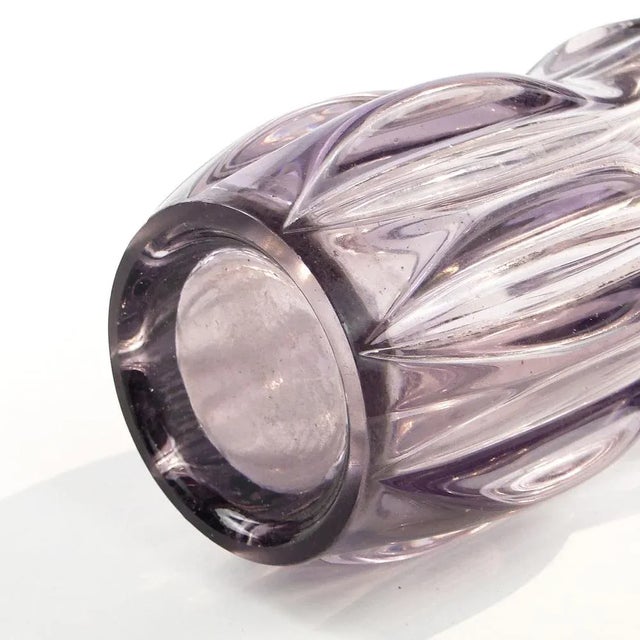 It was designed by the artist Rudolf Schrotter for the Inwald Glassworks in Dubi, near Cieplice. The vase is made of glass...