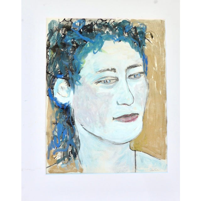 Contemporary Martha Holden "Portrait of a Woman" Contemporary Painting For Sale - Image 3 of 6