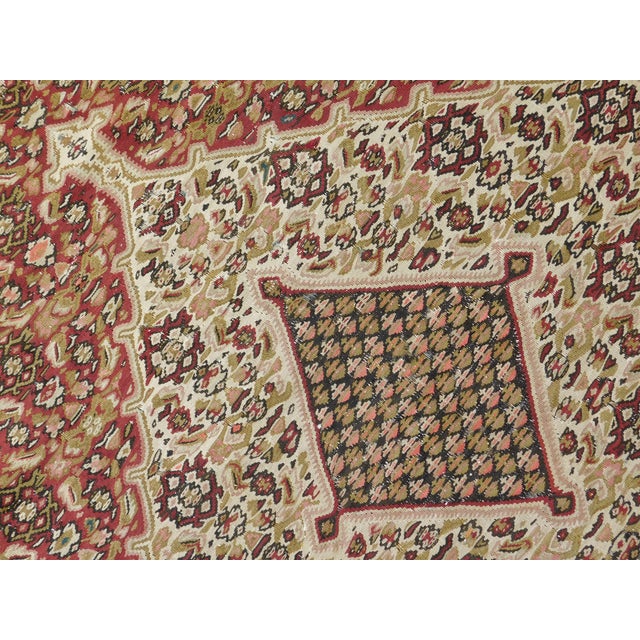 Antique Persian Senneh Kilim Rug - 4'x 6'5" For Sale - Image 11 of 12