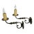 Pair of Vintage Wall Sconces: Very Large Antiqued Brass Wall Sconces, Paul Ferrante For Sale