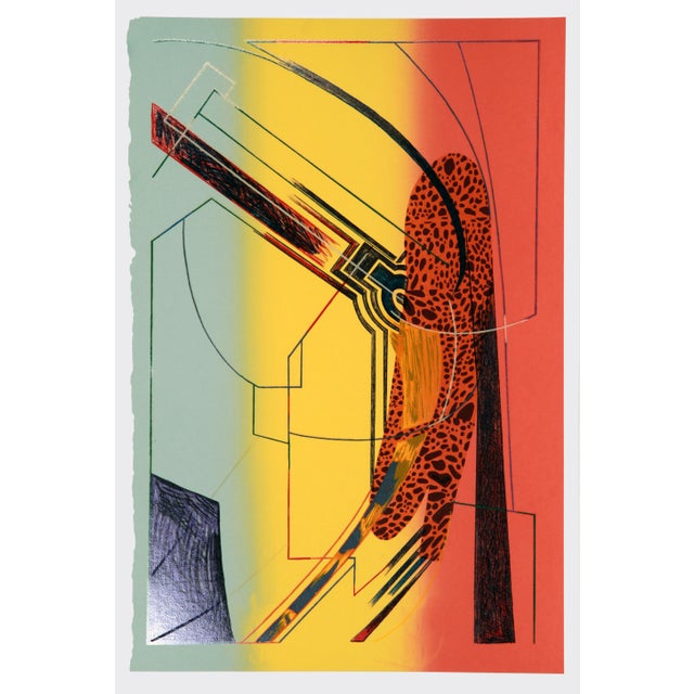 Abstract Head Start, William Schwedler Screen Print For Sale - Image 3 of 3