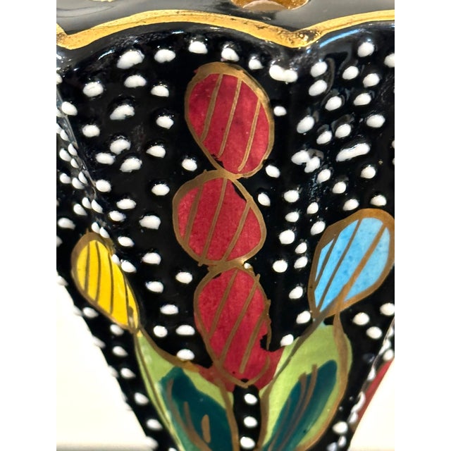 Exceptional and Unique Mid-Century modern piece by Fima Deruta is approximately 7.25" tall and 4.25" in diameter and is...