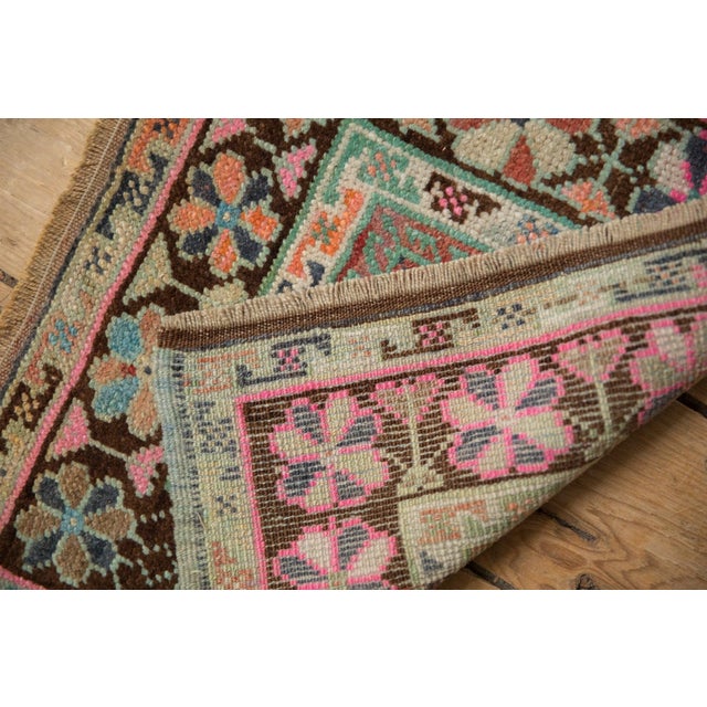 Old New House Vintage Distressed Oushak Square Rug Mat - 1'7" x 1'6" For Sale - Image 4 of 7