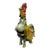 Vintage Italian Majolica Vegetable Rooster Colorful Art Pottery For Sale
