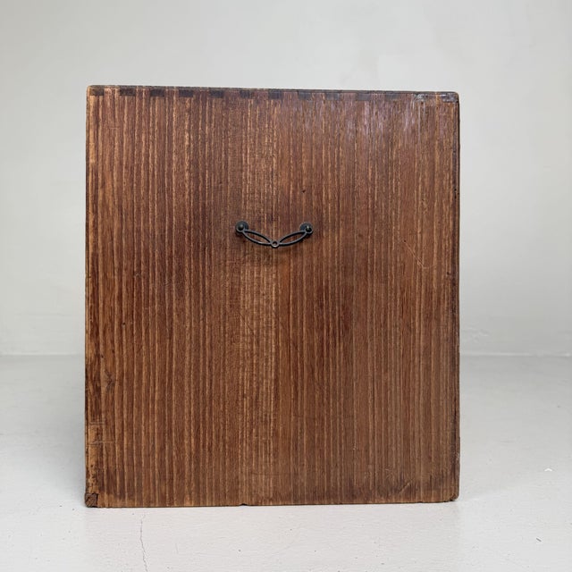 Small Japanese Drawer Cabinet with Black-Lacquered Drawer Interiors, 1930s For Sale - Image 9 of 12