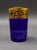 Mid-Century Modern Mid 20th Century Saint St Louis Crystal France Thistle Blue & Gold Encrusted Tea Tumbler Glass For Sale - Image 3 of 8