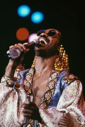 Stevie Wonder' Contemporary Archival Color Photograph Print From the Original Negative by David Redfern - 12x10