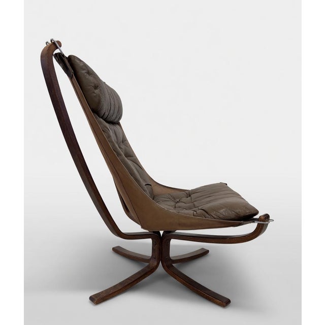Olive Falcon Chair by Sigurd Ressell for Vatne Furniture, 1960s For Sale - Image 13 of 14