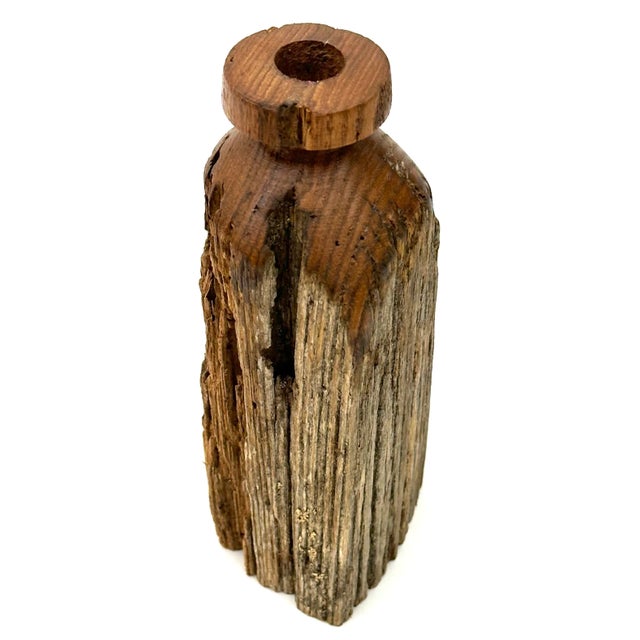 1960s 1960s Handmade Live Edge Weed Pot Vases - a Pair For Sale - Image 5 of 12