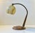 Italian Art Deco Table Lamp in Walnut and Marbled Glass, 1930s For Sale - Image 9 of 9