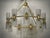 Mid-Century Murano Round Art Glass and Brass Chandeliers and Pendant For Sale - Image 4 of 10