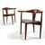 This exquisite pair of teak easy chairs were designed by Erik Andersen and Palle Pedersen and fabricated by cabinetmaker...