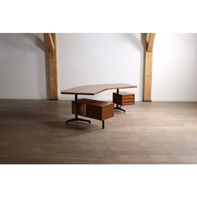 T96 Boomerang Desk by Osvaldo Borsani for Tecno, Italy, 1956 For Sale - Image 10 of 17