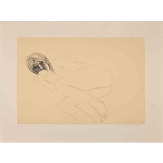 Emilio Greco, Reclined Nude, Edition 72/90, 1979, Etching For Sale