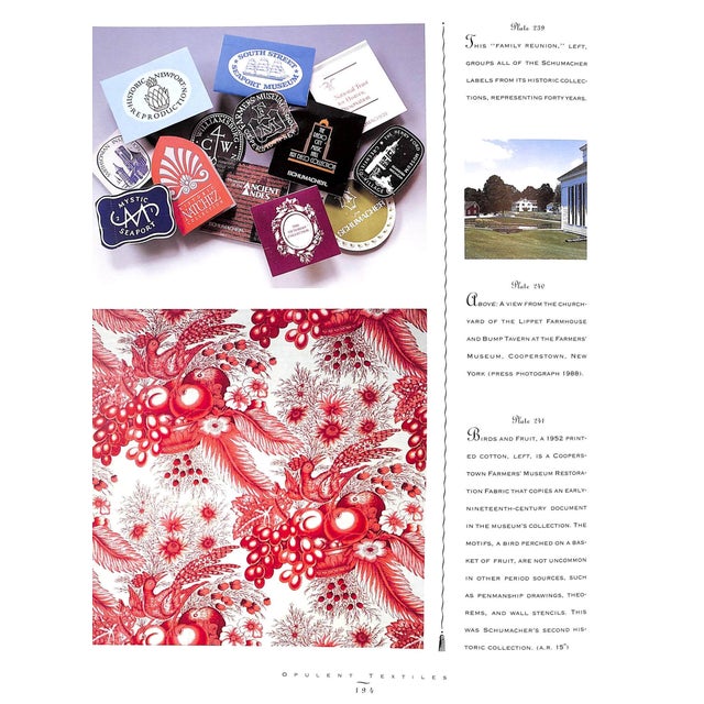 "Opulent Textiles: The Schumacher Collection" 1992 Slavin, Richard E. III For Sale In New York - Image 6 of 10