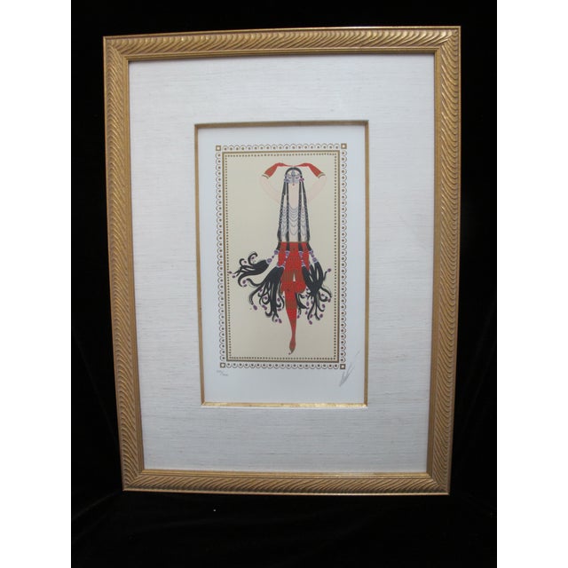 Erte Romain De Tirtoff Scheherzade Suite Art Deco Signed Serigraph Set of 4 For Sale - Image 9 of 18