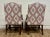 White Vintage Chippendale George III Style Library Chairs - Pair For Sale - Image 8 of 9