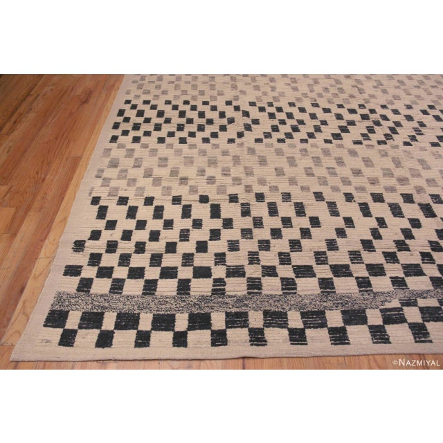 Modern Nazmiyal Collection Contemporary Checkerboard Area Rug For Sale - Image 3 of 5