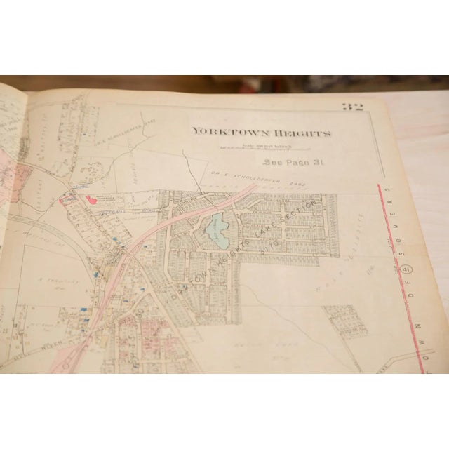 Vintage Hopkins Map of Yorktown Heights Chairish