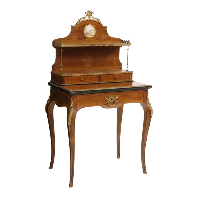 French Louis XV Style Bonheur Du Jour Lady Desk For Sale