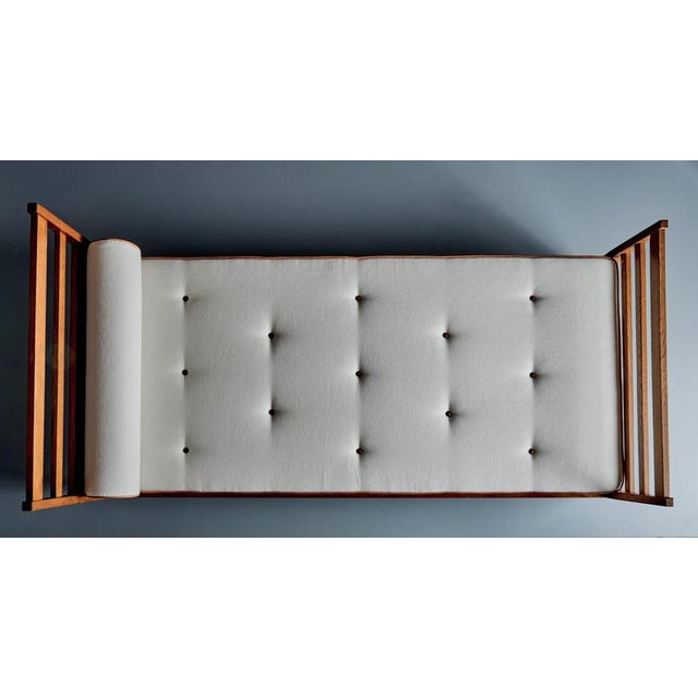 French Daybed in the manner of René Gabriel, 1940s For Sale - Image 6 of 11
