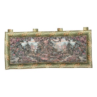 Vintage French Jacquard Verdure Tapestry in the style of Aubusson, 1970s For Sale