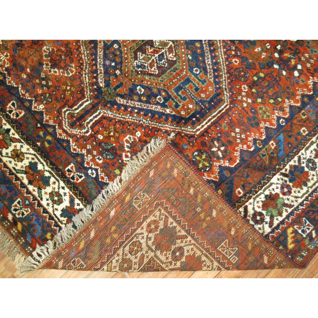 Textile Early 20th Century Tribal Afshar Rug - 5'10" x 7'1" For Sale - Image 7 of 8