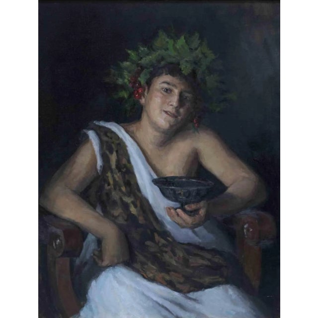 Contemporary Marco Fariello, The Little Dionysus, Oil on Canvas, 2021 For Sale - Image 3 of 3