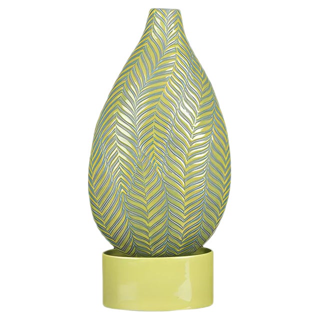 Fern Bottle with Big Base in Gress Green from VGnewtrend For Sale