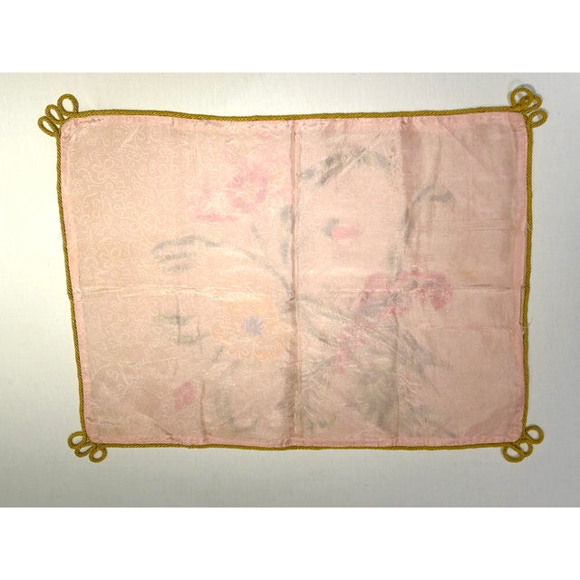 Vintage Embroidery Pillow For Sale In Phoenix - Image 6 of 6