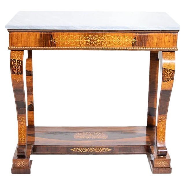 Antique Charles X Console Table For Sale