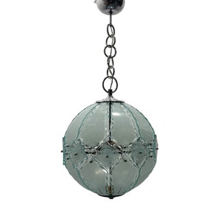Large Bevelled Glass Light Pendant attributed to Zero Quattro Fontana Arte, 1970s For Sale