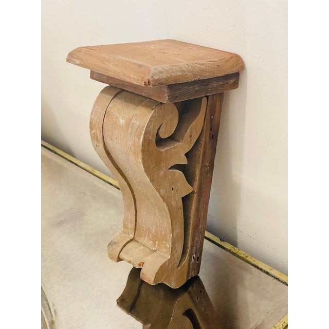 French French Antique Wood Bracket For Sale - Image 3 of 5