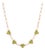 Natural Green Peridot Heart Gemstone Necklace | Paperclip Link Station Necklace | August Birthstone Gift For Sale