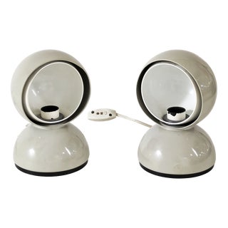 Eclisse Italia Table Lamps by Vico Magistretti for Artemide, 1965, Set of 2 For Sale