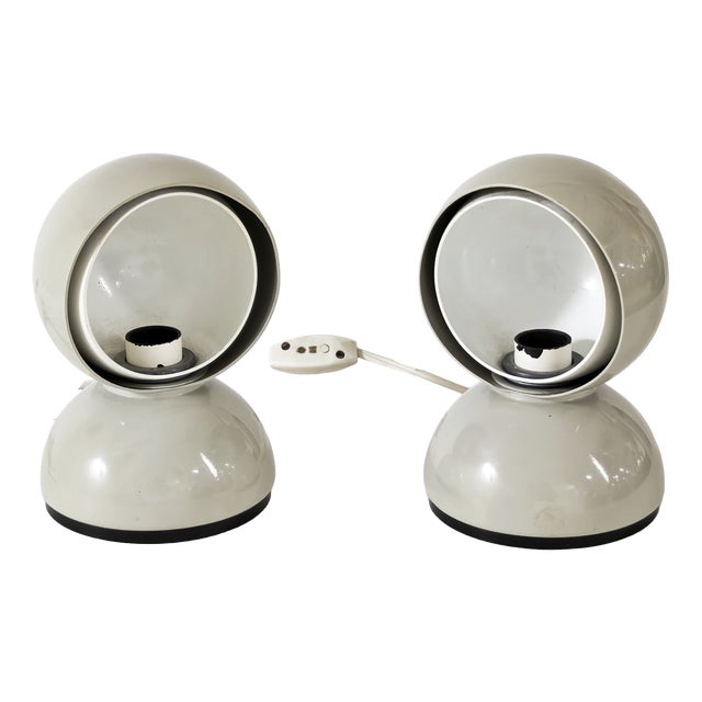 Eclisse Italia Table Lamps by Vico Magistretti for Artemide, 1965, Set of 2 For Sale