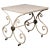 French 1890s Patisserie Table with Painted Iron Scrolling Base and Stone Top For Sale - Image 13 of 13