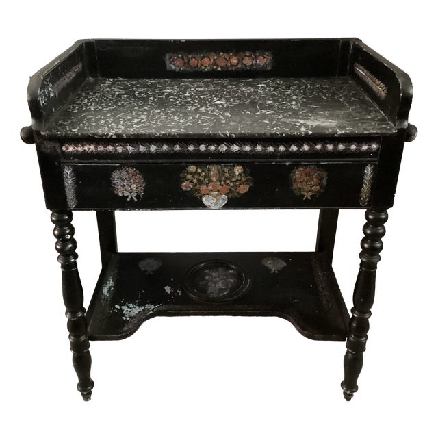 Louis Philippe Mobile Bathroom Dressing Table, 1850s For Sale