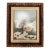 Vintage Framed Winter Scene Print For Sale