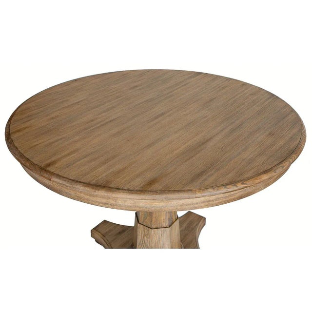 Traditional Classic Empire Center Table - Oatmeal For Sale - Image 3 of 9