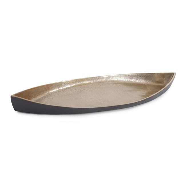 The Jordan Canoe Tray features design elements from the Art Deco era. A bold design fashioned from aluminum defines the...