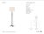 AERIN by Visual Comfort Signature Olivette 63" Forged Floor Lamp in Aged Iron with Linen Shade Designer: AERIN Height:...